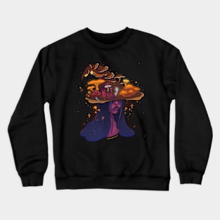 Mushroom Witch Crewneck Sweatshirt